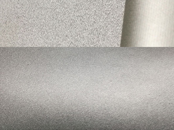 Silver smooth leather coating material